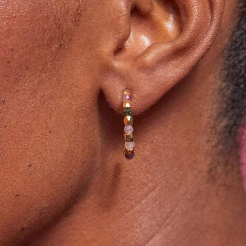 Estella Bartlett  Tourmaline C-Hoop Earrings