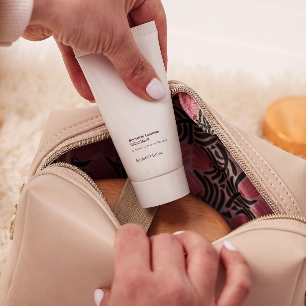 Florre Cosmetic Bag with Printed Internal