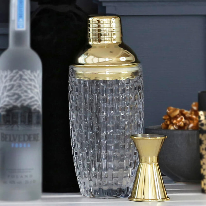 Glass Cocktail Shaker Set