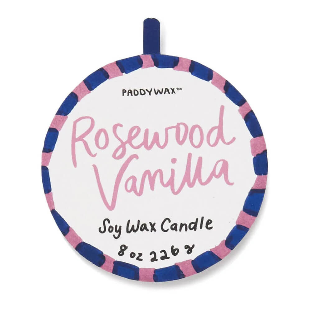 Hearts Ceramic Candle - Rosewood Vanilla
