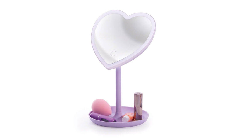 Light Up LED Heart Mirror