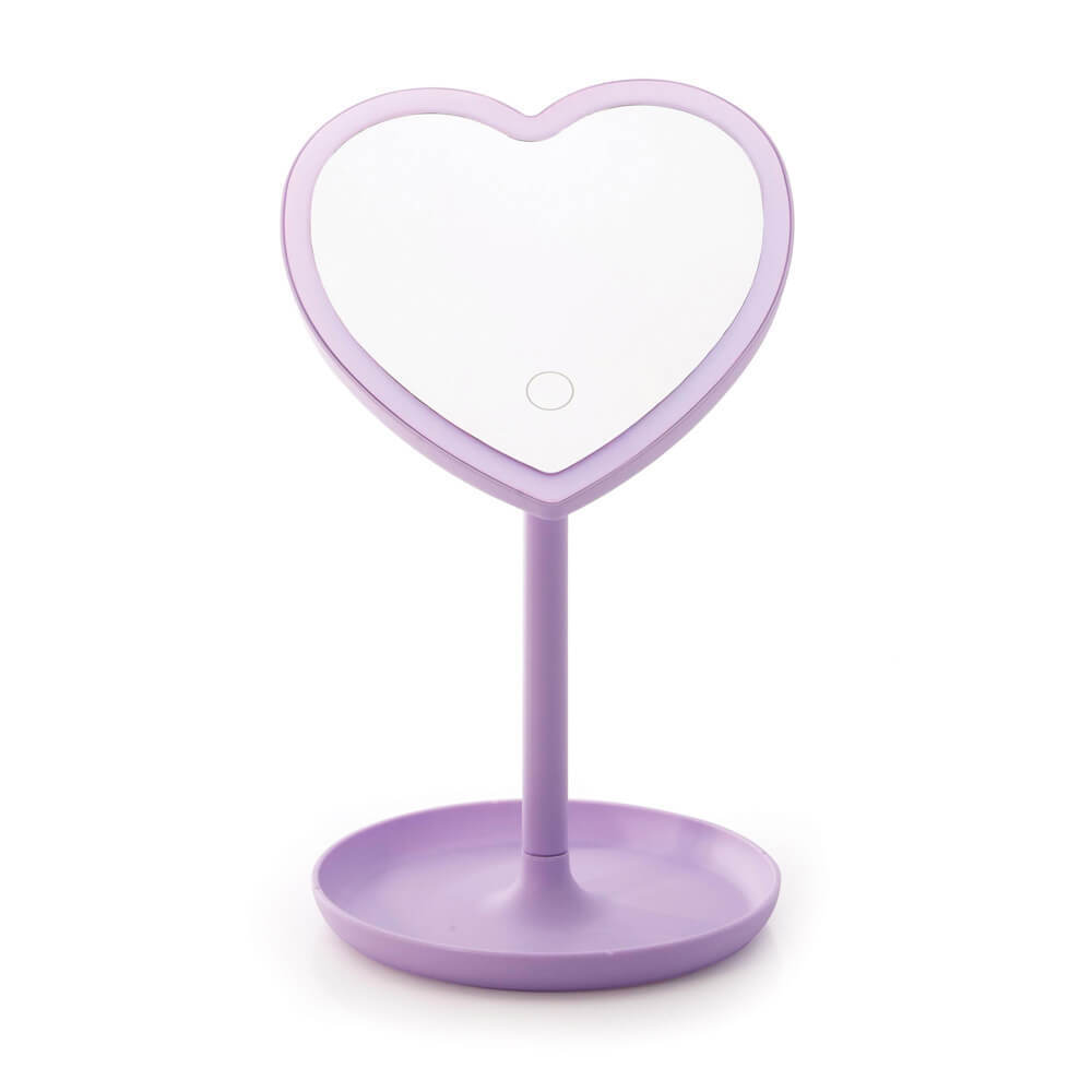 Light Up LED Heart Mirror