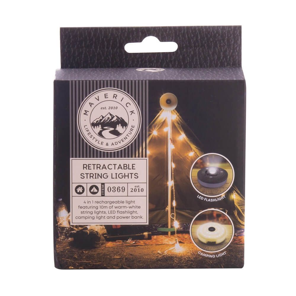 Maverick Retractable String Lights