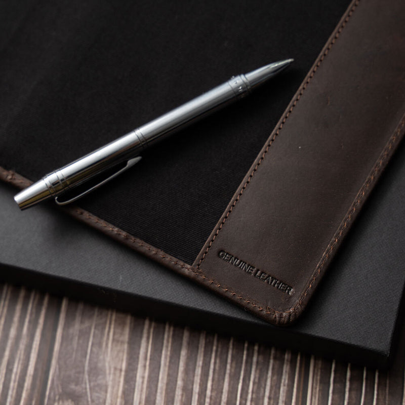 Mens Personalised A5 Leather Notebook Holder