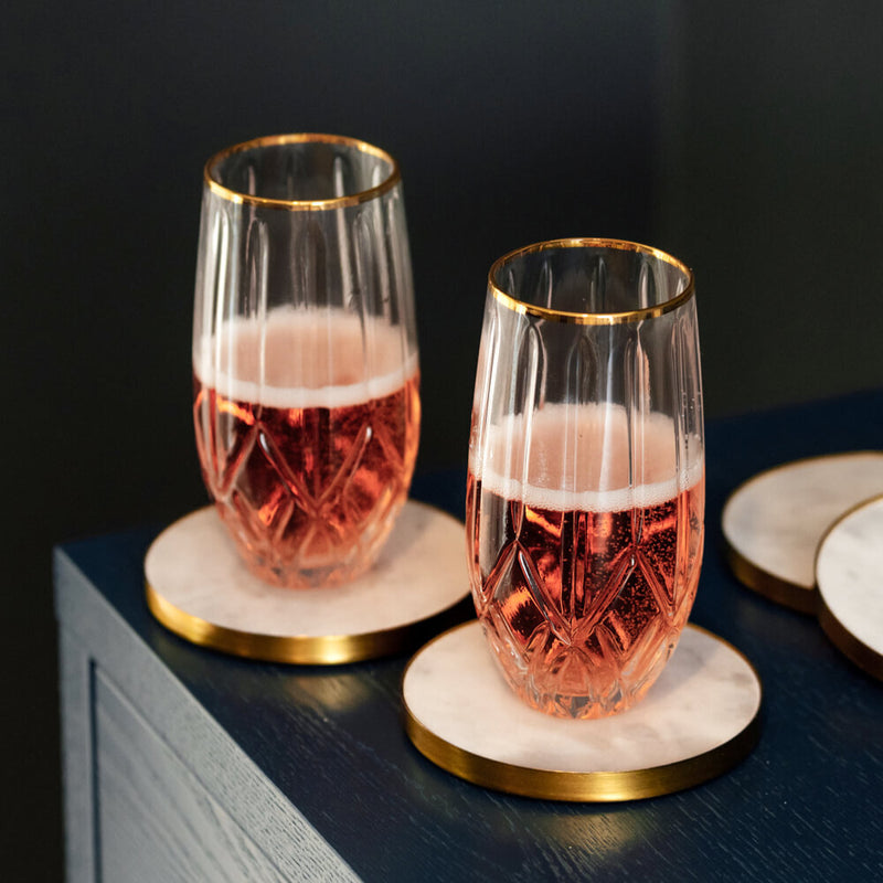 Palermo Home Stemless Champagne Flutes