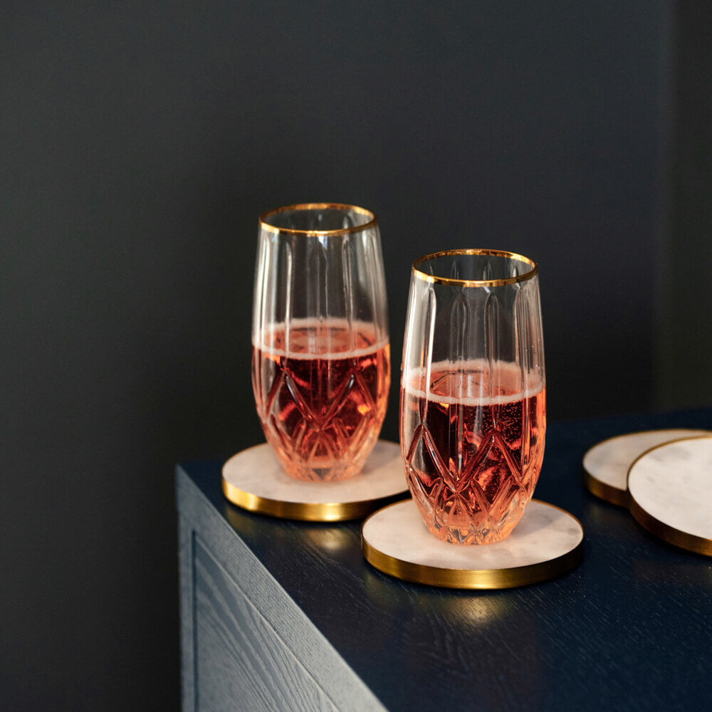 Palermo Home Stemless Champagne Flutes