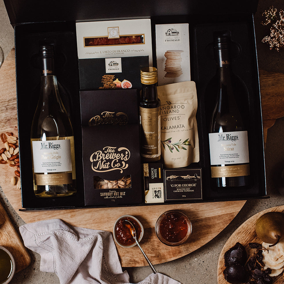 Red & White Nibbles Hamper - Alternative View