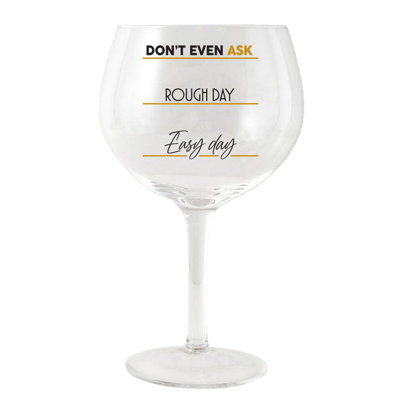 Rough Day Balloon Wine Glass
