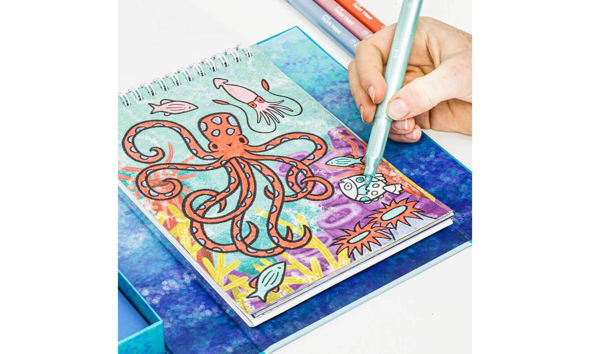 Shimmer Colouring Set - Sea Life