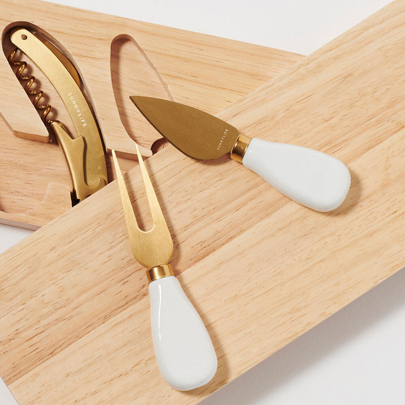 Sunnylife Picnic Cheese Knife & Board Set