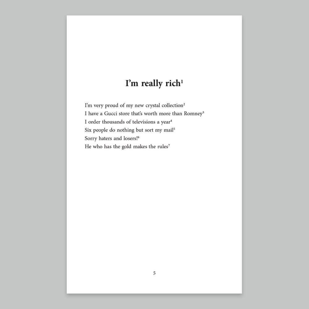 The Beautiful Poetry of Donald Trump 2025 Version