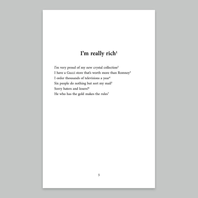 The Beautiful Poetry of Donald Trump 2025 Version