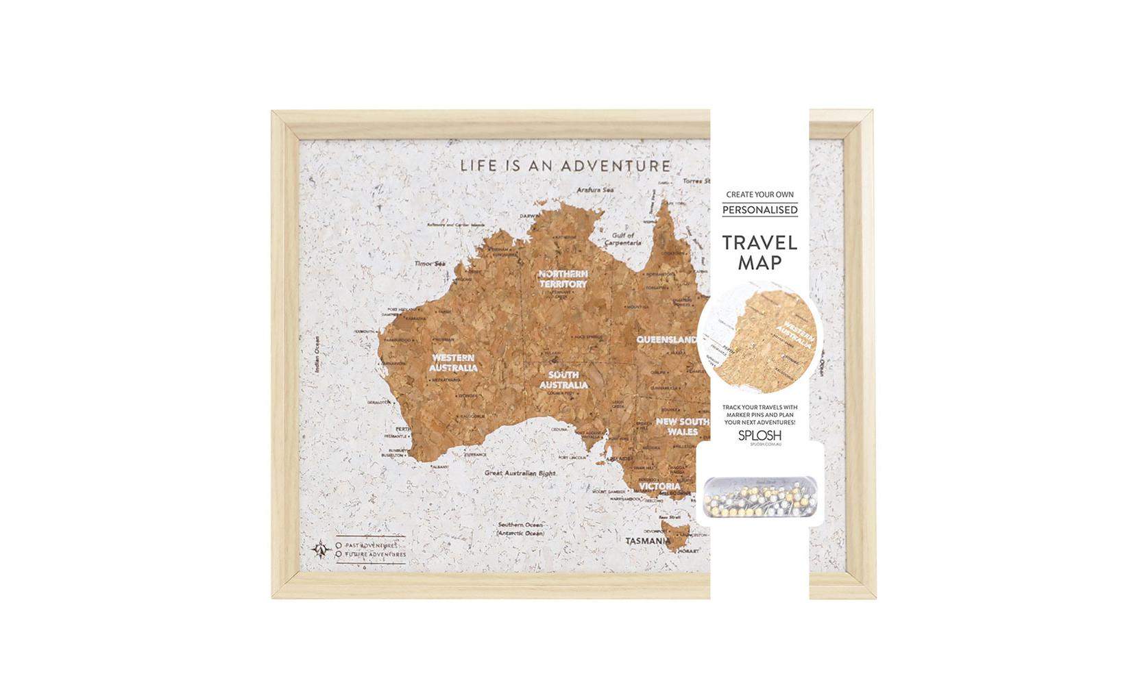 Travel Board Australia Map Desk