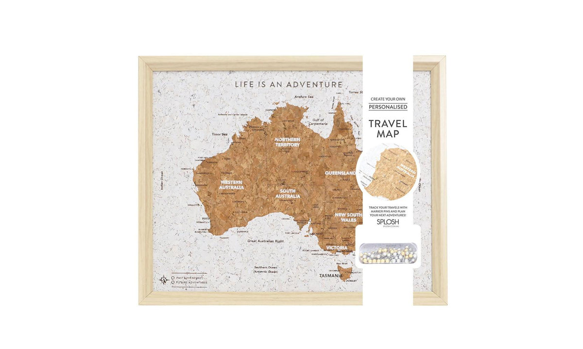 Travel Board Australia Map Desk