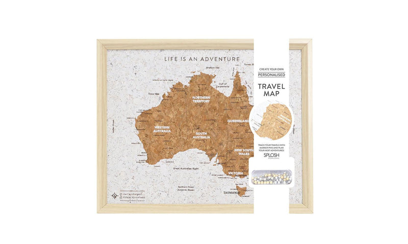 Travel Board Australia Map Desk