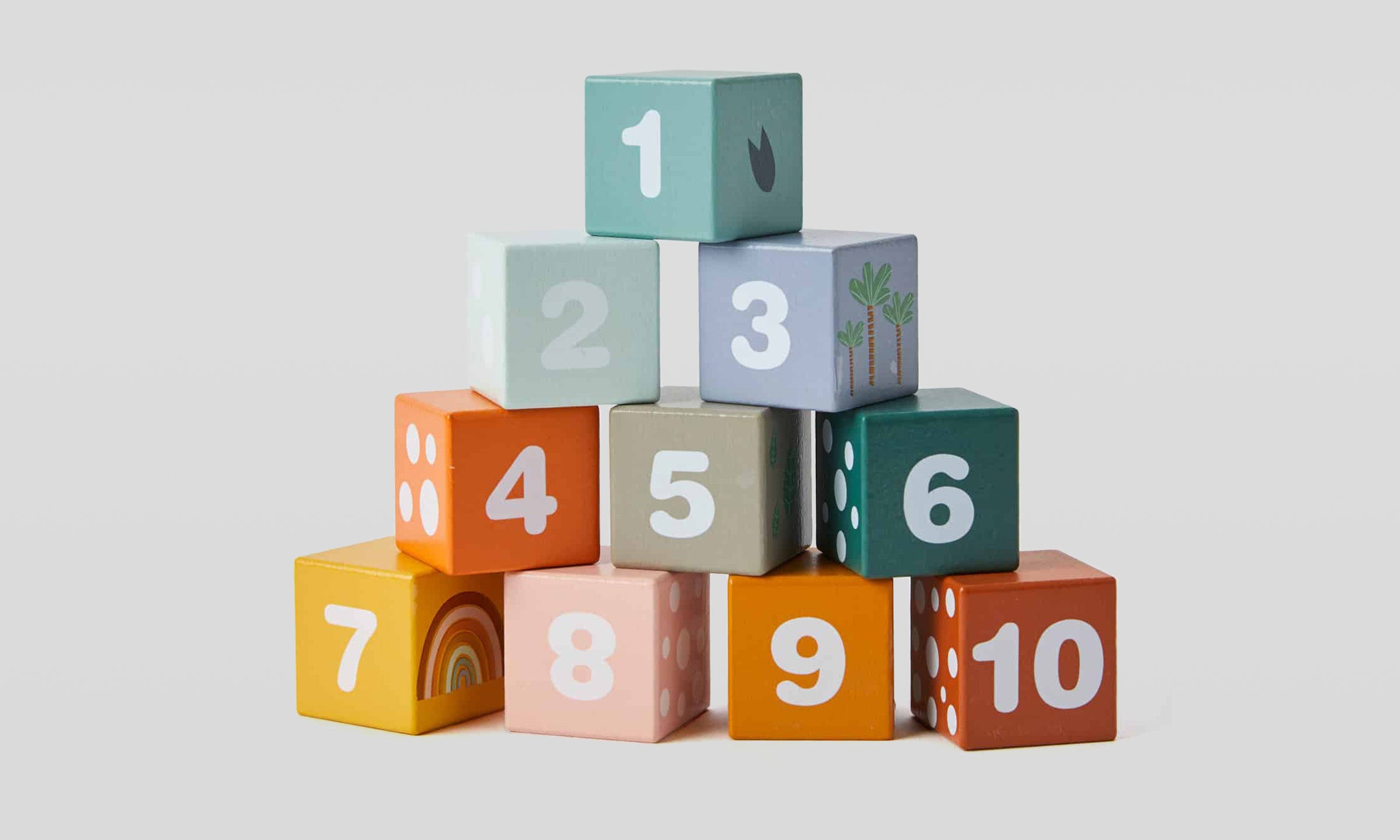 Wooden Animal & Number Blocks | Gifts Australia
